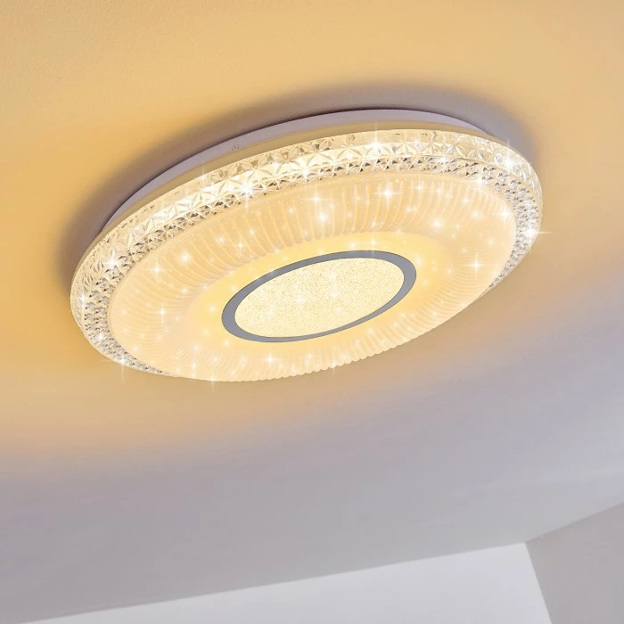 Hofstein Avoriaz Deckenleuchte LED Weiß, 2-flammig, Fernbedienung, Farbwechsler 14 Hofstein Avoriaz Deckenleuchte LED Weiß, 2-flammig, Fernbedienung, Farbwechsler – Bild 14