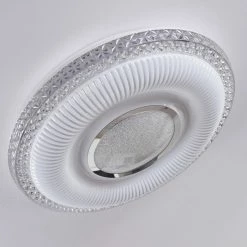 Hofstein Avoriaz Deckenleuchte LED Weiß, Transparent, Klar, 1-flammig, Fernbedienung -LED Leuchten Verkäufe avoriaz deckenleuchte h3391426 7