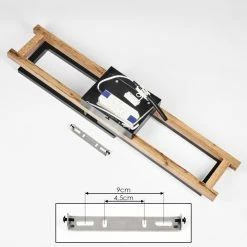 Hofstein Ayajasco Deckenleuchte LED Schwarz, Naturfarben, 1-flammig -LED Leuchten Verkäufe ayajasco deckenleuchte h3562079 4