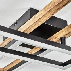 Hofstein Ayajasco Deckenleuchte LED Schwarz, Naturfarben, 1-flammig -LED Leuchten Verkäufe ayajasco deckenleuchte h3562079 5