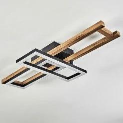 Hofstein Ayajasco Deckenleuchte LED Schwarz, Naturfarben, 1-flammig -LED Leuchten Verkäufe ayajasco deckenleuchte h3562079 7