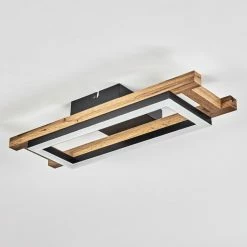 Hofstein Ayajasco Deckenleuchte LED Schwarz, Naturfarben, 1-flammig -LED Leuchten Verkäufe ayajasco deckenleuchte h3562093 6