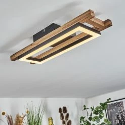 Hofstein Ayajasco Deckenleuchte LED Schwarz, Naturfarben, 1-flammig -LED Leuchten Verkäufe ayajasco deckenleuchte h3562093 7
