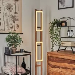 Hofstein Ayajasco Stehleuchte LED Schwarz, Holzoptik, Naturfarben, 1-flammig -LED Leuchten Verkäufe ayajasco stehleuchte h3571620 10