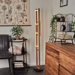 Hofstein Ayajasco Stehleuchte LED Schwarz, Holzoptik, Naturfarben, 1-flammig -LED Leuchten Verkäufe ayajasco stehleuchte h3571620 8