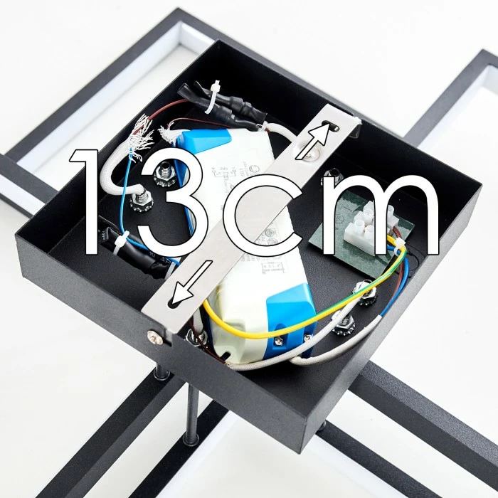 Hofstein Bacolod Deckenleuchte LED Schwarz, 1-flammig 19 Hofstein Bacolod Deckenleuchte LED Schwarz, 1-flammig – Bild 19