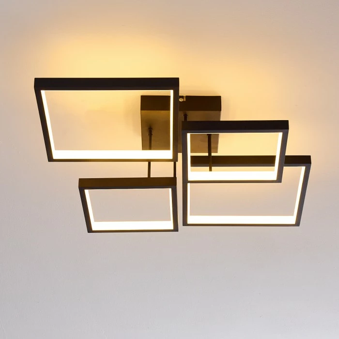 Hofstein Bacolod Deckenleuchte LED Schwarz, 1-flammig 4 Hofstein Bacolod Deckenleuchte LED Schwarz, 1-flammig – Bild 4