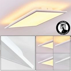 Hofstein Badia LED Panel Weiß, 2-flammig