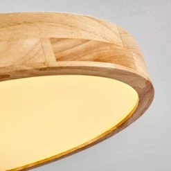 Hofstein Bagaha Deckenleuchte LED Holz hell, 1-flammig, Fernbedienung -LED Leuchten Verkäufe bagaha deckenleuchte h3313121 18