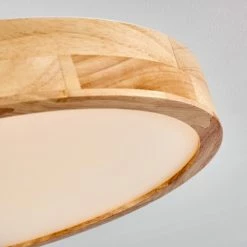 Hofstein Bagaha Deckenleuchte LED Holz hell, 1-flammig, Fernbedienung -LED Leuchten Verkäufe bagaha deckenleuchte h3313121 19