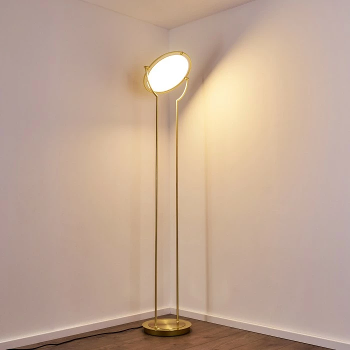 Hofstein Baise Deckenfluter LED Messing, 1-flammig 11 Hofstein Baise Deckenfluter LED Messing, 1-flammig – Bild 11