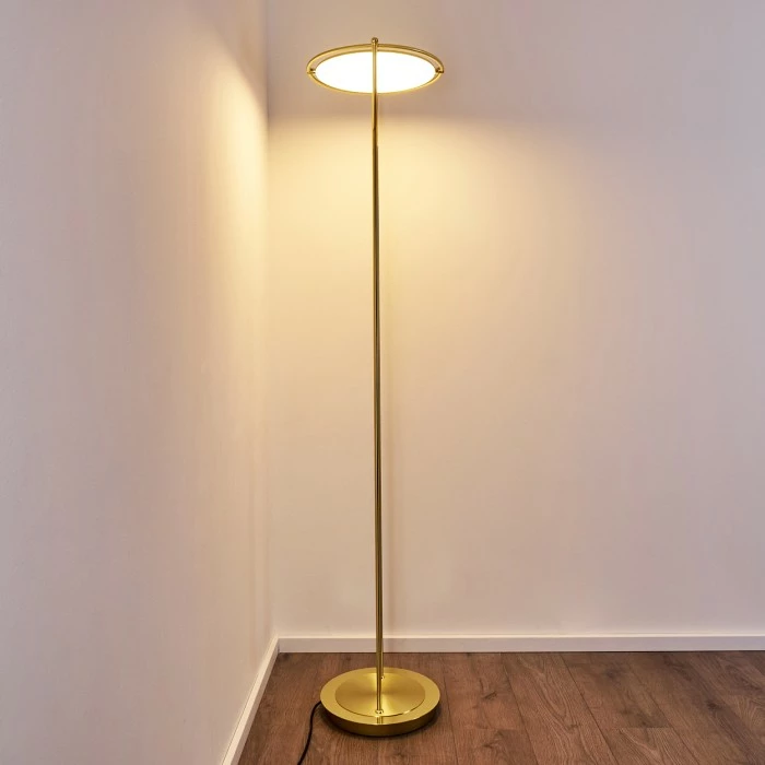 Hofstein Baise Deckenfluter LED Messing, 1-flammig 19 Hofstein Baise Deckenfluter LED Messing, 1-flammig – Bild 19