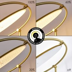 Hofstein Baise Deckenfluter LED Messing, 1-flammig 29 Hofstein Baise Deckenfluter LED Messing, 1-flammig -LED Leuchten Verkäufe baise deckenfluter h3314258 4