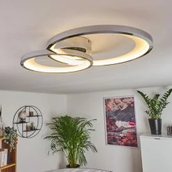 Hofstein Baiyin Deckenleuchte LED Chrom, 1-flammig -LED Leuchten Verkäufe baiyin deckenleuchte h3416303 6