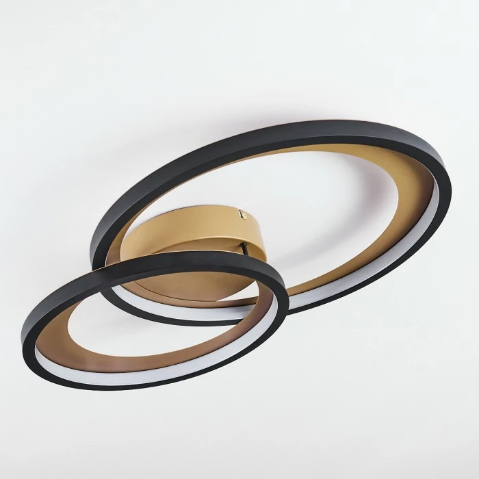 Hofstein Baiyin Deckenleuchte LED Gold, 1-flammig 8 Hofstein Baiyin Deckenleuchte LED Gold, 1-flammig – Bild 8