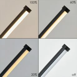 Hofstein Bakersfield Stehleuchte LED Schwarz, Weiß, 1-flammig -LED Leuchten Verkäufe bakersfield stehleuchte h3314050 14