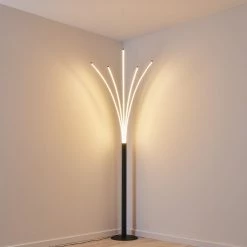 Hofstein Bakersfield Stehleuchte LED Schwarz, Weiß, 1-flammig -LED Leuchten Verkäufe bakersfield stehleuchte h3314050 15