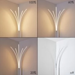 Hofstein Bakersfield Stehleuchte LED Weiß, 1-flammig 26 Hofstein Bakersfield Stehleuchte LED Weiß, 1-flammig -LED Leuchten Verkäufe bakersfield stehleuchte h3314074 6