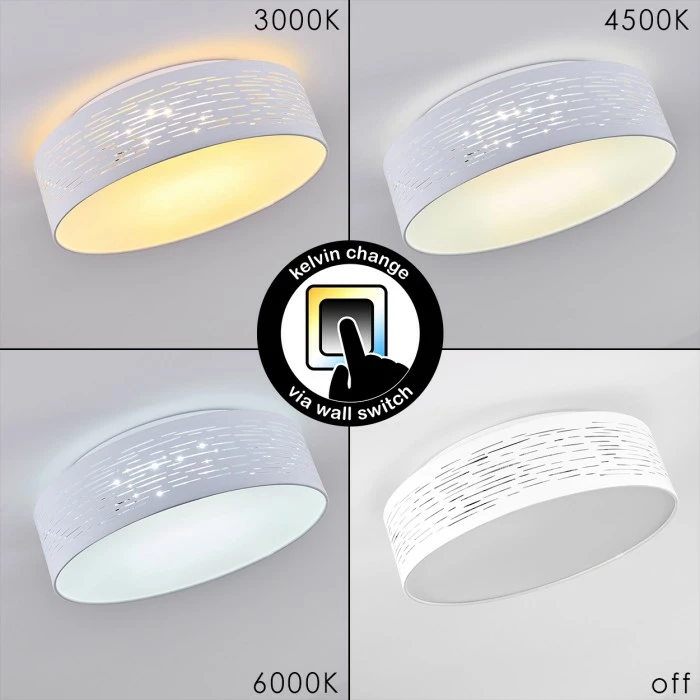 Hofstein Bandol Deckenleuchte LED Weiß, 1-flammig 10 Hofstein Bandol Deckenleuchte LED Weiß, 1-flammig – Bild 10