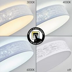 Hofstein Bandol Deckenleuchte LED Weiß, 1-flammig 23 Hofstein Bandol Deckenleuchte LED Weiß, 1-flammig -LED Leuchten Verkäufe bandol deckenleuchte h3312124 4