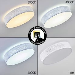 Hofstein Bandol Deckenleuchte LED Weiß, 1-flammig 26 Hofstein Bandol Deckenleuchte LED Weiß, 1-flammig -LED Leuchten Verkäufe bandol deckenleuchte h3312124 7