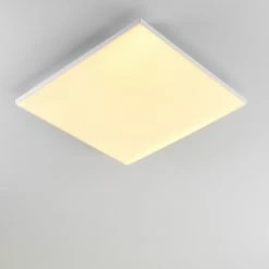 Hofstein Bankura Deckenleuchte LED Weiß, 1-flammig, Fernbedienung -LED Leuchten Verkäufe bankura deckenleuchte h3315095 12