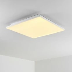 Hofstein Bankura Deckenleuchte LED Weiß, 1-flammig, Fernbedienung -LED Leuchten Verkäufe bankura deckenleuchte h3315095 14