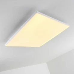 Hofstein Bankura Deckenleuchte LED Weiß, 1-flammig, Fernbedienung -LED Leuchten Verkäufe bankura deckenleuchte h3315095 18