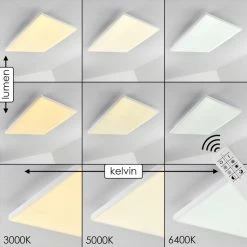 Hofstein Bankura Deckenleuchte LED Weiß, 1-flammig, Fernbedienung -LED Leuchten Verkäufe bankura deckenleuchte h3315095 4