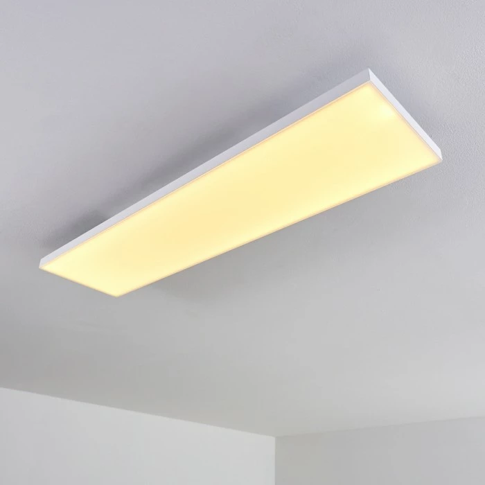 Hofstein Bankura Deckenpanel LED Weiß, 1-flammig, Fernbedienung 3 Hofstein Bankura Deckenpanel LED Weiß, 1-flammig, Fernbedienung – Bild 3