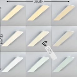 Hofstein Bankura Deckenpanel LED Weiß, 1-flammig, Fernbedienung -LED Leuchten Verkäufe bankura deckenpanel h3371909 3
