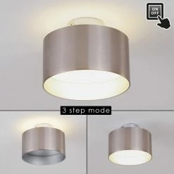 Hofstein Baraboo Deckenleuchte LED Nickel-Matt, 2-flammig -LED Leuchten Verkäufe baraboo deckenleuchte h3306956 4