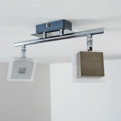 Hofstein Baramita Deckenstrahler LED Chrom, 2-flammig -LED Leuchten Verkäufe baramita deckenstrahler h3003015 12