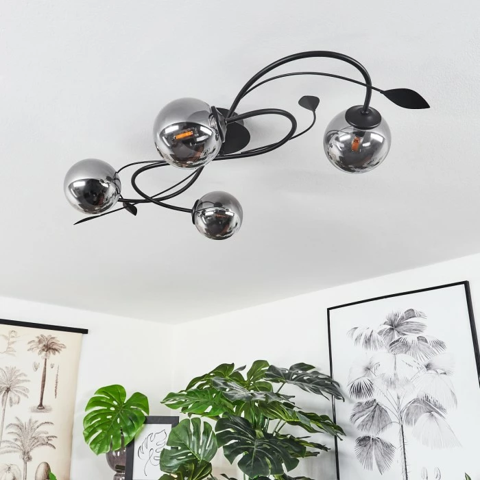 Hofstein Barasat Deckenleuchte LED Schwarz, 4-flammig 10 Hofstein Barasat Deckenleuchte LED Schwarz, 4-flammig – Bild 10