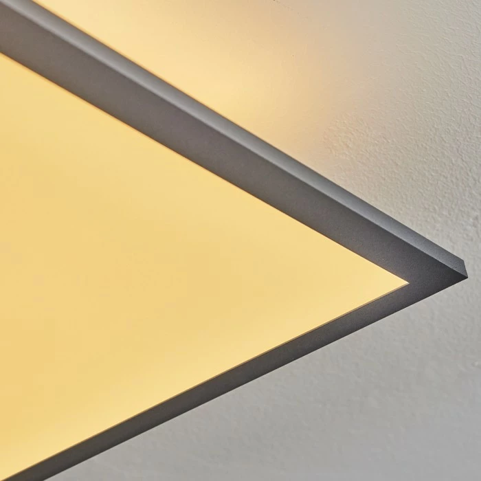 Hofstein Barasat Deckenpanel LED Schwarz, Weiß, 2-flammig 6 Hofstein Barasat Deckenpanel LED Schwarz, Weiß, 2-flammig – Bild 6