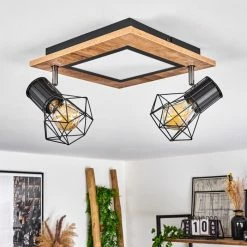 Hofstein Bardhaman Deckenleuchte LED Chrom, Schwarz, Weiß, Holzoptik, 3-flammig 25 Hofstein Bardhaman Deckenleuchte LED Chrom, Schwarz, Weiß, Holzoptik, 3-flammig -LED Leuchten Verkäufe bardhaman deckenleuchte h3598054 11