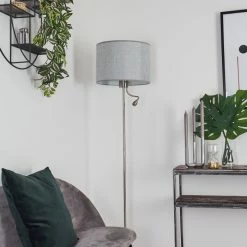 Hofstein Barruelo Stehleuchte LED Nickel-Matt, 2-flammig 22 Hofstein Barruelo Stehleuchte LED Nickel-Matt, 2-flammig -LED Leuchten Verkäufe barruelo stehleuchte h3384725 10