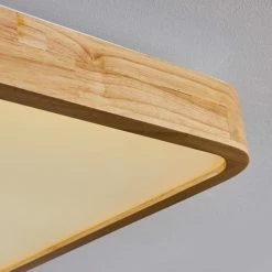 Hofstein Batamoto Deckenpanel LED Weiß, Holz hell, 2-flammig, Fernbedienung -LED Leuchten Verkäufe batamoto deckenpanel h3394281 14