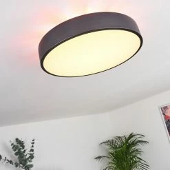 Hofstein Batamoto Deckenpanel LED Schwarz, Weiß, 2-flammig, Fernbedienung, Farbwechsler -LED Leuchten Verkäufe batamoto deckenpanel h3418031 6