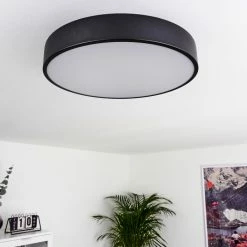 Hofstein Batamoto Deckenpanel LED Schwarz, Weiß, 2-flammig, Fernbedienung, Farbwechsler -LED Leuchten Verkäufe batamoto deckenpanel h3418031 9