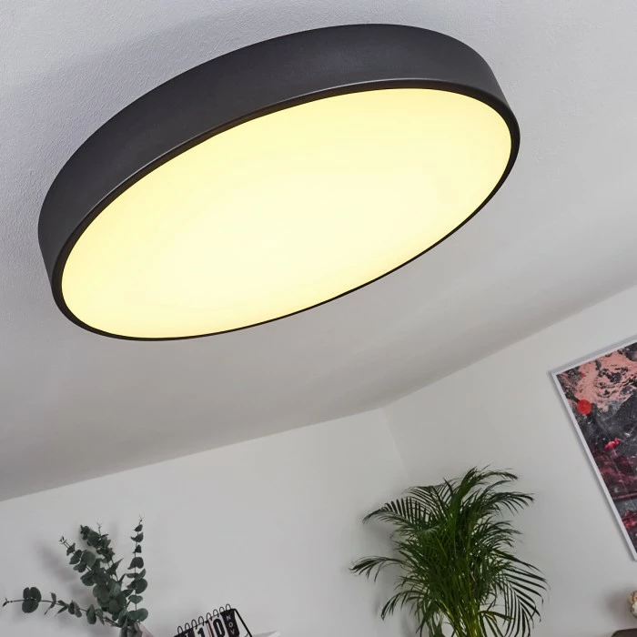 Hofstein Batamoto Deckenpanel LED Schwarz, Weiß, 2-flammig, Fernbedienung, Farbwechsler 11 Hofstein Batamoto Deckenpanel LED Schwarz, Weiß, 2-flammig, Fernbedienung, Farbwechsler – Bild 11