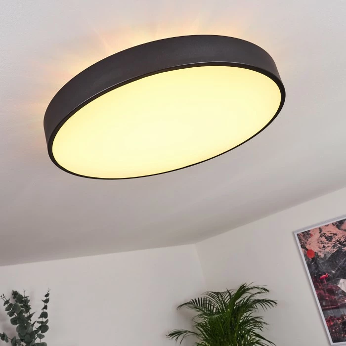 Hofstein Batamoto Deckenpanel LED Schwarz, Weiß, 2-flammig, Fernbedienung, Farbwechsler 7 Hofstein Batamoto Deckenpanel LED Schwarz, Weiß, 2-flammig, Fernbedienung, Farbwechsler – Bild 7