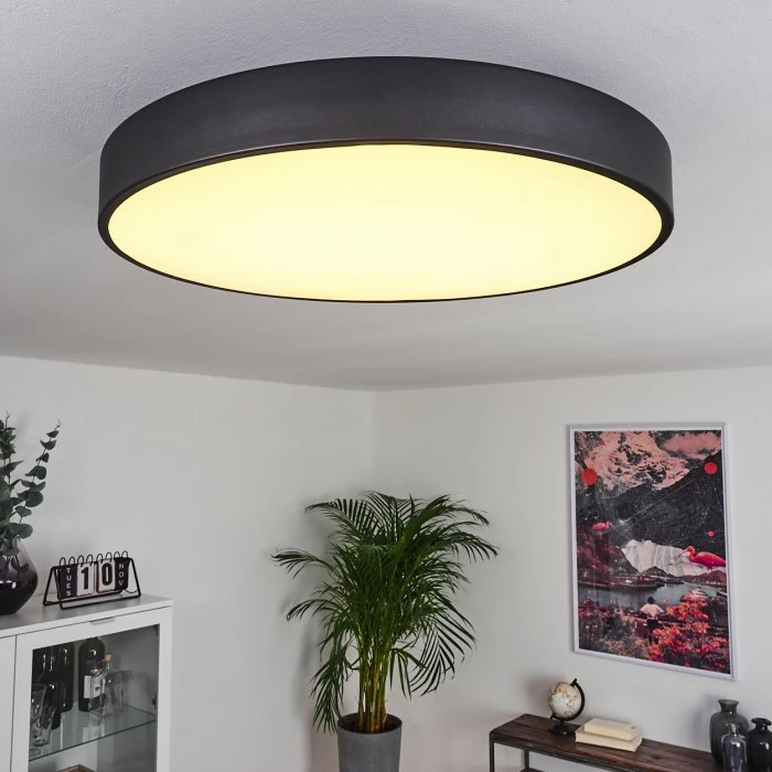 Hofstein Batamoto Deckenpanel LED Schwarz, Weiß, 2-flammig, Fernbedienung, Farbwechsler 9 Hofstein Batamoto Deckenpanel LED Schwarz, Weiß, 2-flammig, Fernbedienung, Farbwechsler – Bild 9