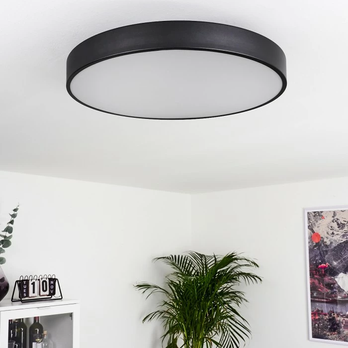 Hofstein Batamoto Deckenpanel LED Schwarz, Weiß, 2-flammig, Fernbedienung, Farbwechsler 10 Hofstein Batamoto Deckenpanel LED Schwarz, Weiß, 2-flammig, Fernbedienung, Farbwechsler – Bild 10