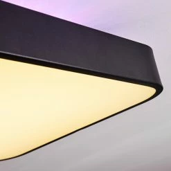 Hofstein Batamoto Deckenpanel LED Schwarz, Weiß, 2-flammig, Fernbedienung, Farbwechsler -LED Leuchten Verkäufe batamoto deckenpanel h3418437 5