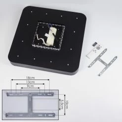 Hofstein Batamoto Deckenpanel LED Schwarz, Weiß, 2-flammig, Fernbedienung, Farbwechsler 16 Hofstein Batamoto Deckenpanel LED Schwarz, Weiß, 2-flammig, Fernbedienung, Farbwechsler -LED Leuchten Verkäufe batamoto deckenpanel h3418505 4