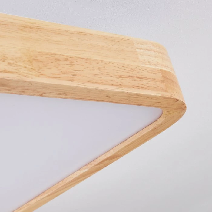 Hofstein Batamoto LED Panel Weiß, Holz hell, 2-flammig, Fernbedienung, Farbwechsler 3 Hofstein Batamoto LED Panel Weiß, Holz hell, 2-flammig, Fernbedienung, Farbwechsler – Bild 3