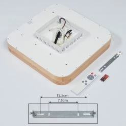 Hofstein Batamoto LED Panel Weiß, Holz hell, 2-flammig, Fernbedienung, Farbwechsler 19 Hofstein Batamoto LED Panel Weiß, Holz hell, 2-flammig, Fernbedienung, Farbwechsler -LED Leuchten Verkäufe batamoto led panel h3394267 4