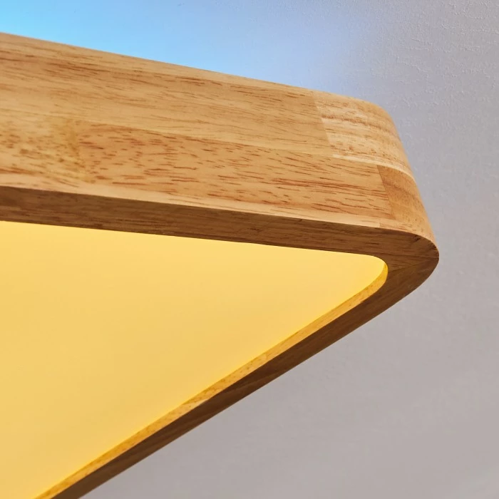 Hofstein Batamoto LED Panel Weiß, Holz hell, 2-flammig, Fernbedienung, Farbwechsler 6 Hofstein Batamoto LED Panel Weiß, Holz hell, 2-flammig, Fernbedienung, Farbwechsler – Bild 6