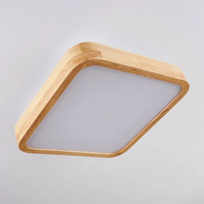 Hofstein Batamoto LED Panel Weiß, Holz hell, 2-flammig, Fernbedienung, Farbwechsler 8 Hofstein Batamoto LED Panel Weiß, Holz hell, 2-flammig, Fernbedienung, Farbwechsler – Bild 8